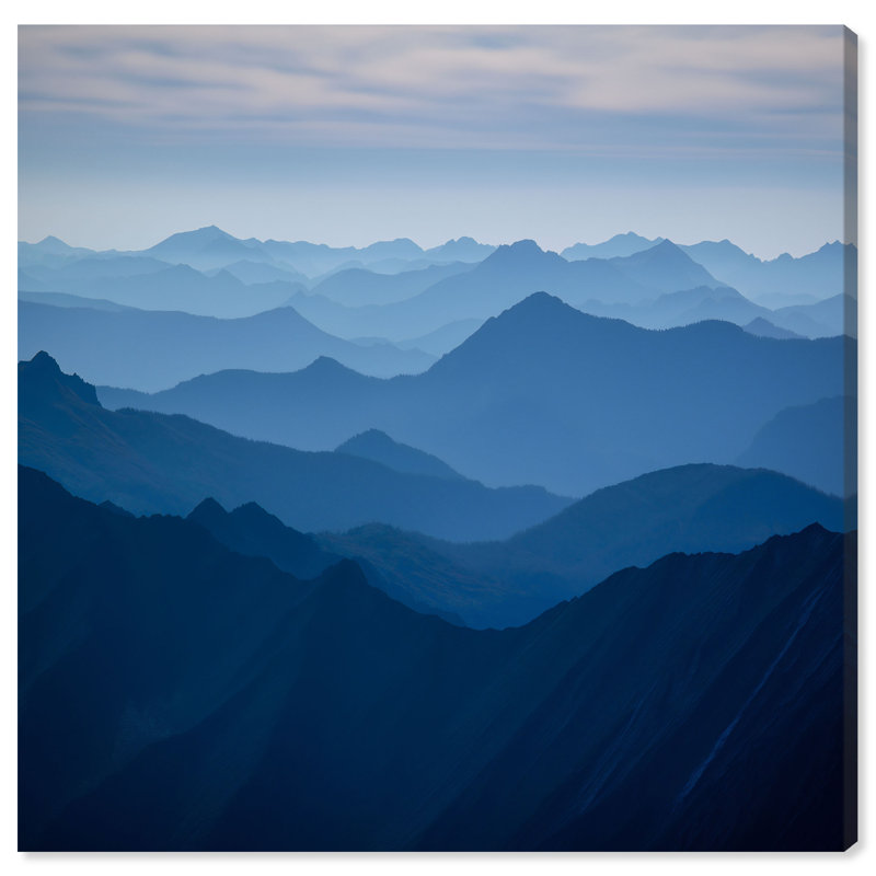 Blue Ridges II Print by Oliver Gal, 12" H x 12" W, Gallery Wrapped