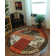 Round Bewdley Patchwork Area Rug