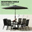 Ensemble de conversation de style moderne, ensemble de 8 meubles de patio