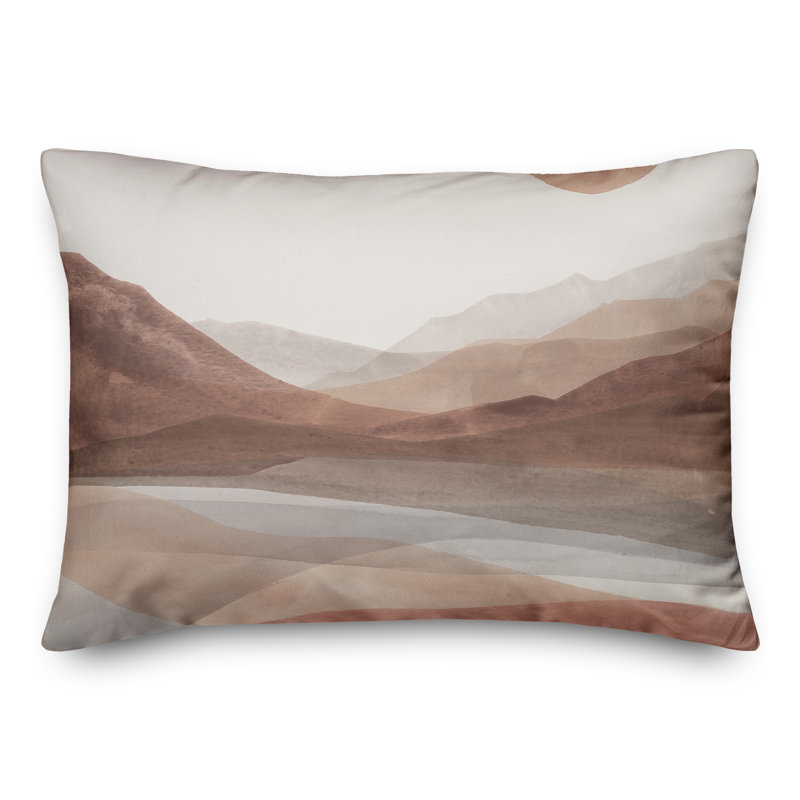 Coussin intérieur / extérieur Mauve Boho, H 18 po x l 18 po, Carré