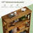 Classic Wooden Bookshelf,Elegant Display Shelves,Sturdy Freestanding Bookcase