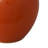 Decorative Ginger Jar with Dome Lid, Orange Glazed Ceramic, 11 Inch