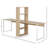 88" Extra Long 2-Person Computer Desk With Storage Shelves Combo, Double Workstation Storage Study Writing Table For Home Office, Bookshelf