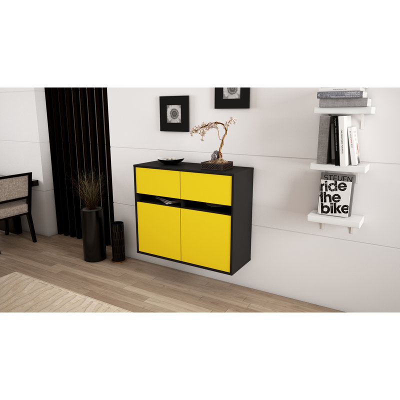 Roush 92cm Sideboard, Yellow
