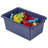 ECR4Kids Scoop Front Plastic Storage Bins, Multipurpose Organization, 15-Piece-100481309
