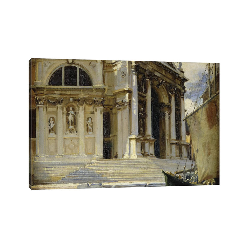 Santa Maria della Salute, Venice, by John Singer Sargent - 1 Piece Wrapped Canvas Wall Art, 30.48 cm H x 45.72 cm W