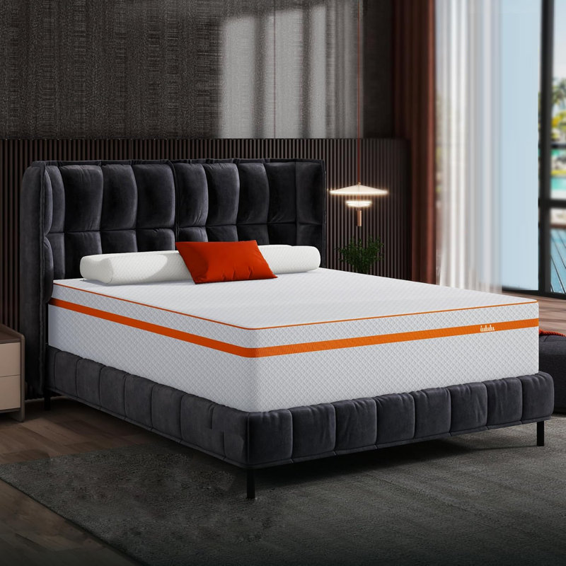 Matelas en mousse à mémoire de forme moyenne 14 po Alwyn Home, Très grand