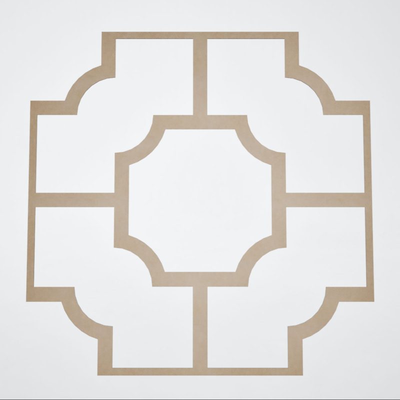 Panneaux de plafond décoratifs en acrylique 66, l 66 7/8 po x H 66 7/8 po x T 1/8 po, gris foncé Bradley, Gris foncé