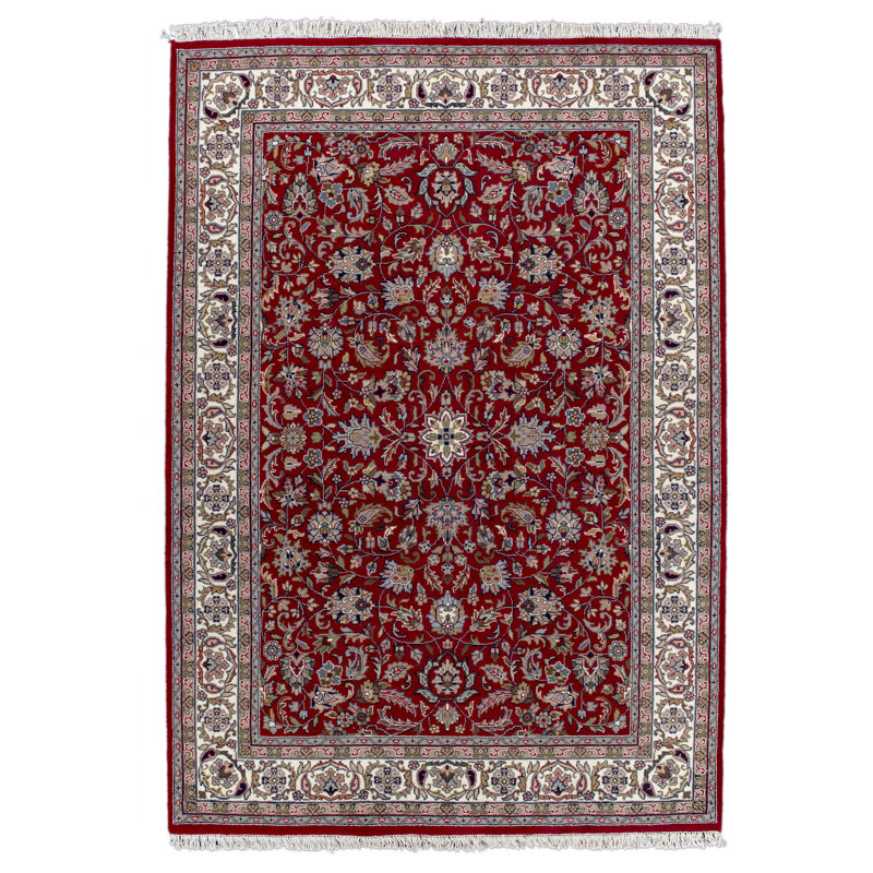Benares Hand Woven Wool Red Indoor Rug, Runner 70 x 140cm