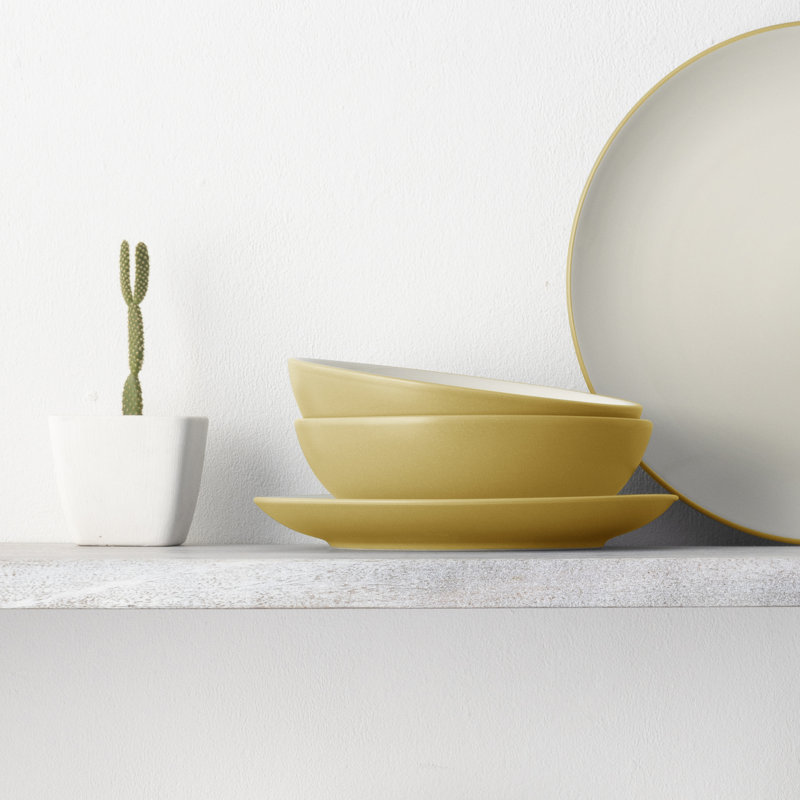 Noritake Colorwave Soup/Cereal Bowls, 7", 22 Oz., Mustard