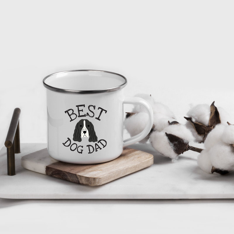 Grande tasse à café « Best Dog Dad », Épagneul Springer anglais