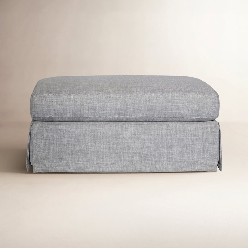 Haley Upholstered Ottoman, Gray