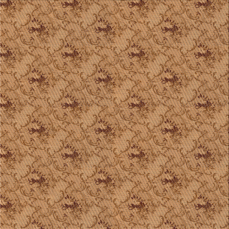 Tapis de zone brun à motif Timmothy, Carré 7 pi