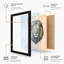 Lion's Gaze Realism - Framed Print-619116590-619116591