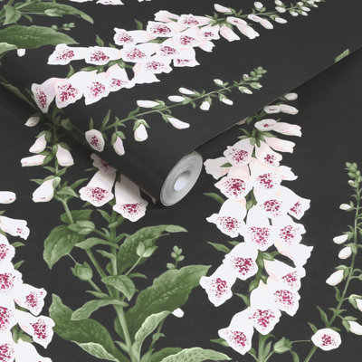 Graham & Brown Foxglove Midnight Wallpaper