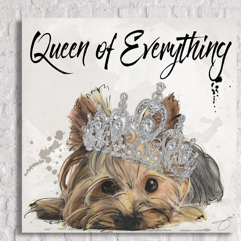«Queen of Everything», impression, H 24 po x l 24 po x P 1,5 po, Toile tendue