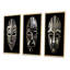 3 pièces sur toile - Masque africain traditionnel et traditionnel-176868245-176868247