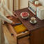 Commode d'entrée Mid-Century en bois massif