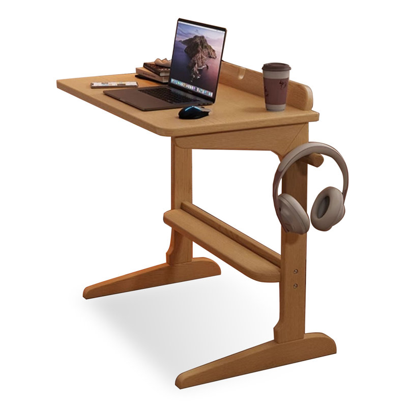 Table d'appoint rectangulaire en bois massif Burlywood, 27.56, Burlywood