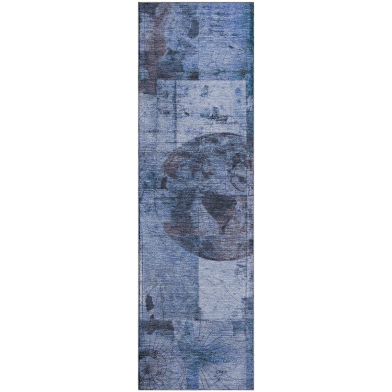 Premium Machine Washable Farolt AMF1905 Global Rug, Runner 2'3" x 7'6"