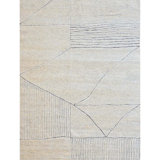 Abstract Area Rug in Beige