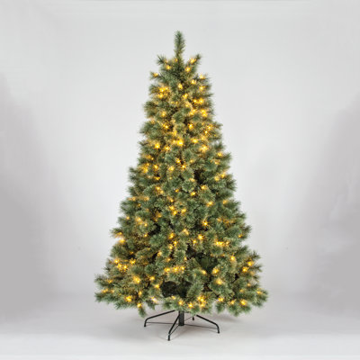Lighted Artificial Spruce Christmas Tree