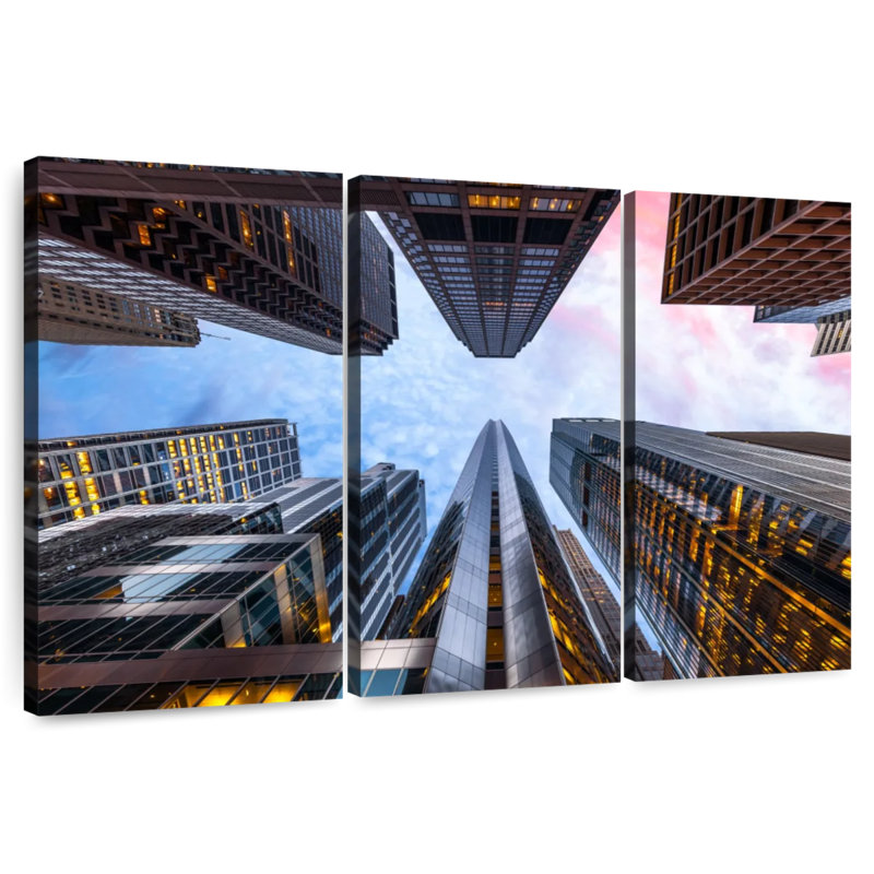 Lilie Chicago High Rises, 42" H x 65" W