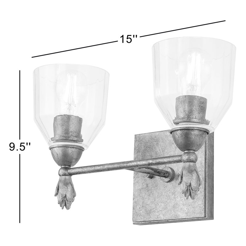 Ensemble de meuble-lavabo 2 lumières Stiefel, Chrome