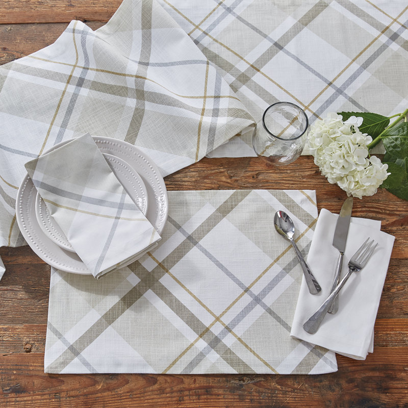 Cotton Plaid Rectangle Placemat