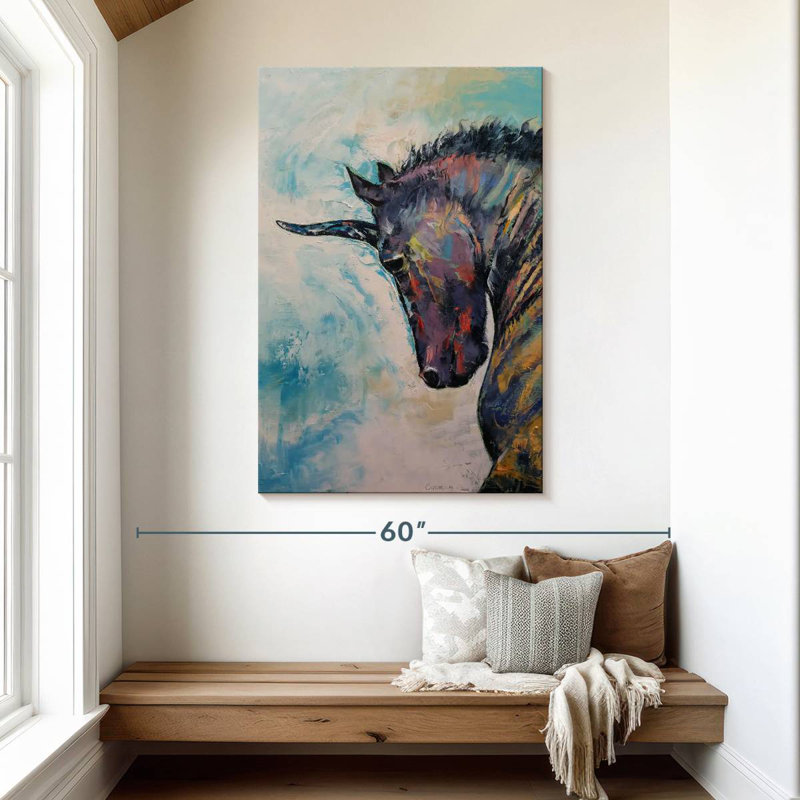 Kelan Dark Unicorn, 48" H x 32" W