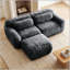 Upholstered 80.4 " L-Shaped Sectional with Ottoman