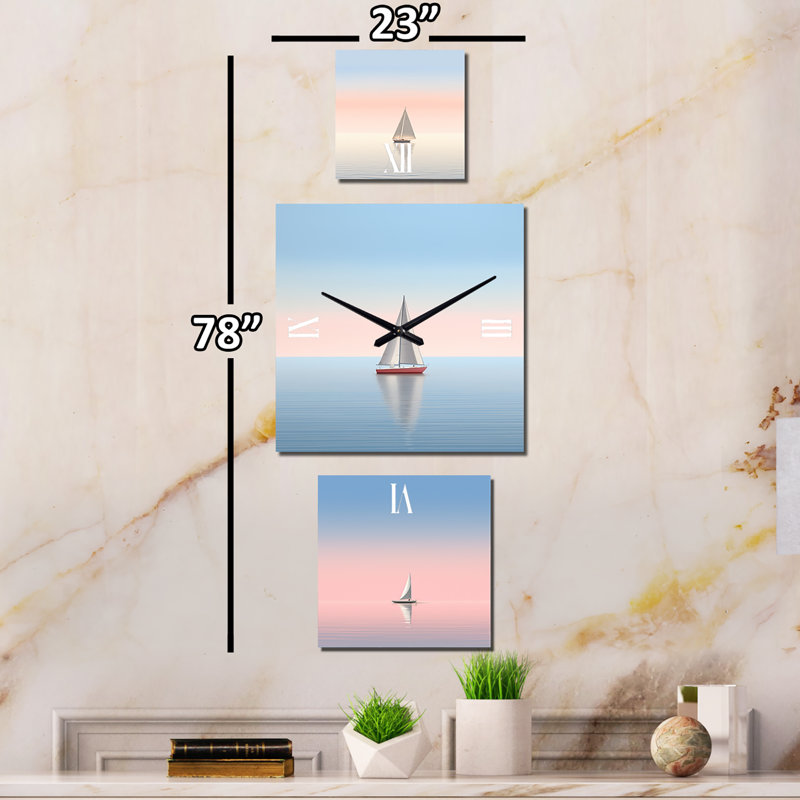 Madasyn - Nautical & Beach Large Nautical & Coastal Wall Clock