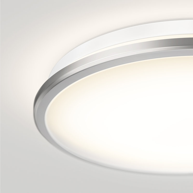 Celep LED Semi Flush Mount, Silver