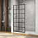 DreamLine Montego Toulon 34 in. W x 72 in. H Single Panel Frameless Shower Door, Open Entry Design in Matte Black