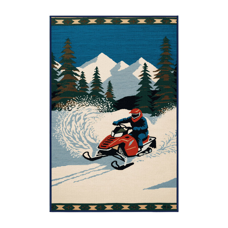 Tapis bleu de transport lavable à la machine, Rectangulaire 7 pi x 10 pi