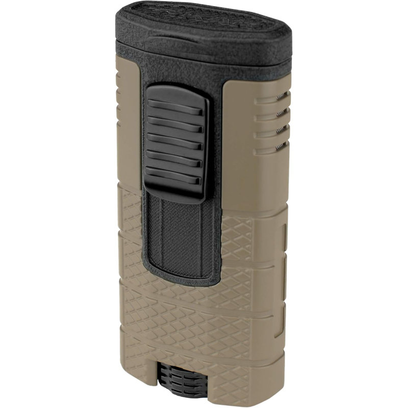 Briquet Xikar Tactical, Noir / brun clair