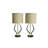 Ensemble de lampes de table 17 po Tracyn Cody Horn