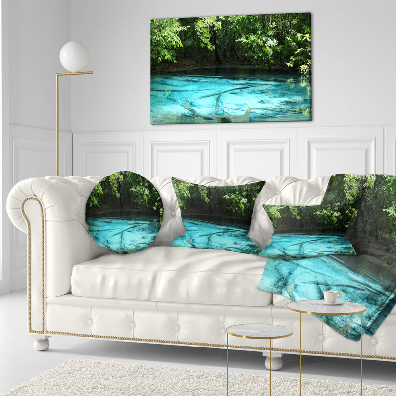 Coussin lombaire paysage forêt profonde