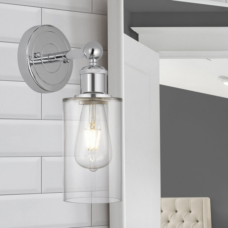 Alegria Armed Sconce, Clear, Polished Chrome