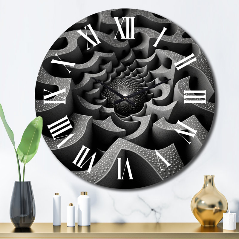 Horloge murale en métal, Grand