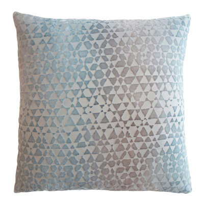 Triangles Square Velvet Pillow Cover & Insert