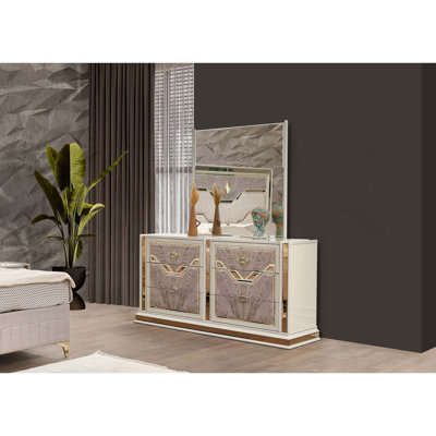 Commode 6 tiroirs d'inspiration Art déco