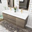 Meuble-lavabo double 60 po avec plateau en résine Tharron-1828537939