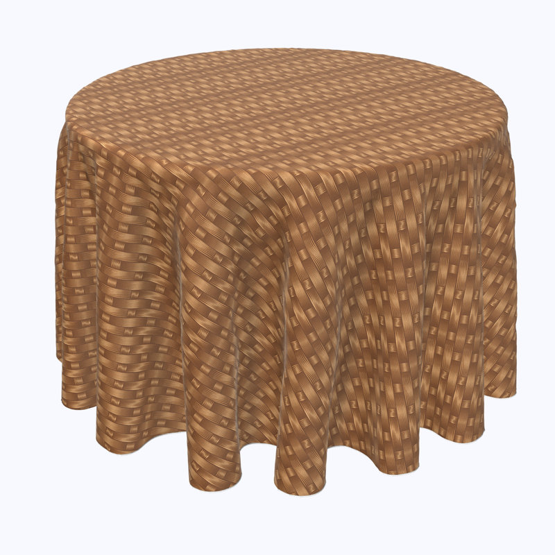Volker Geometric Round Tablecloth, 90" x 90"
