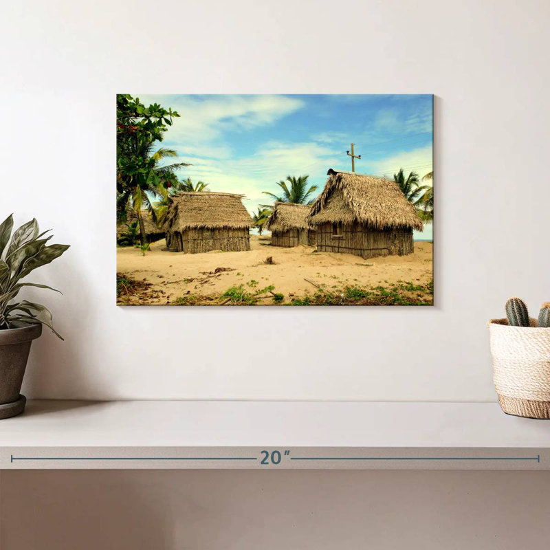 Cabanes de plage Alvord Garifuna Village, H 8 po x l 12 po