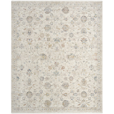 Tapis ivoire multicolore rétro 9 pi x 11 pi 10 po Reuland
