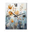 Horloge murale orange et bleu-110188082
