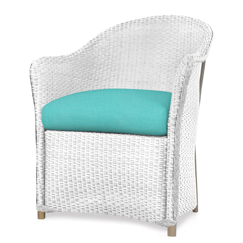 Weekend Retreat Outdoor Dining Armchair, White, Serene Spa