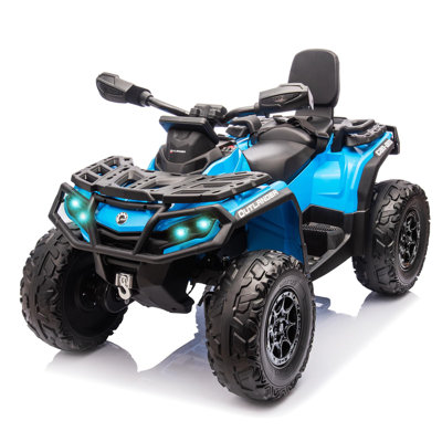 Deux places homologuées 12V pour enfants sur un VTT Can Am avec deux moteurs de 200 W, lumières DEL, musique et suspension
