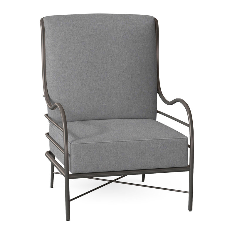 Chaise longue en aluminium Carmel - gris ardoise, Welt, Verona brume